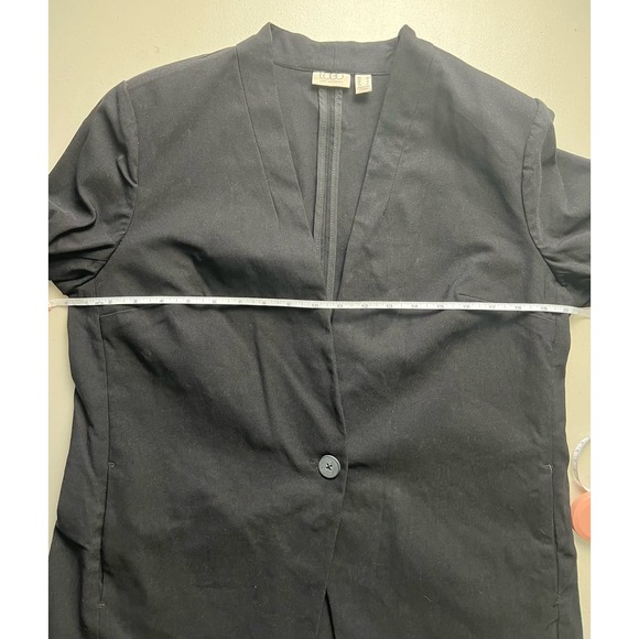 LOGO by Lori Goldstein AnyWEAR One Button Blazer BLACK SIZE M NWT - Picture 7 of 8